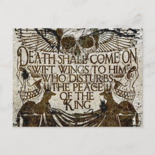 Cartão Postal Maldição do Faraó