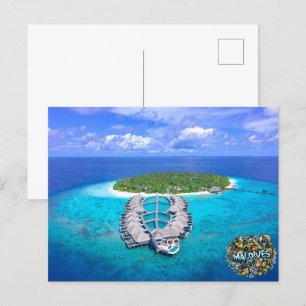 Cartão Postal Maldivas