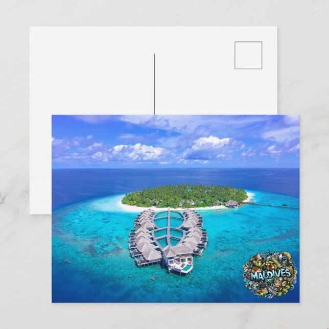 Cartão Postal Maldivas (Frente/Verso)