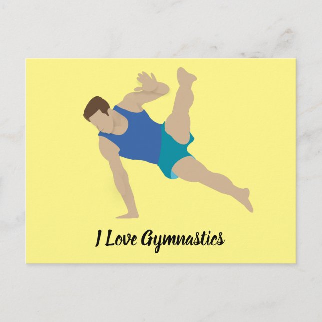 Cartão Postal Male Gymnast (Frente)