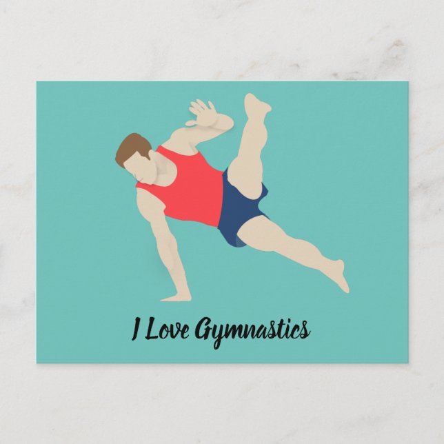 Cartão Postal Male Gymnast (Frente)
