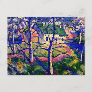 Cartão Postal Malevich - Árvores de Maçã no Flor