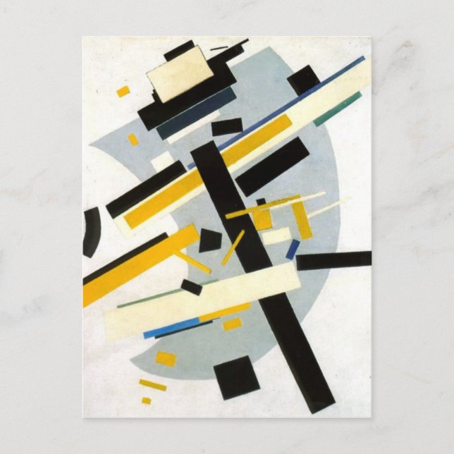 Cartão Postal Malevich Impressão, Supremus No. 58, Matte Poster (Frente)