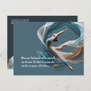 Cartão Postal Malhação de pilotos instrutores de ioga aérea voad