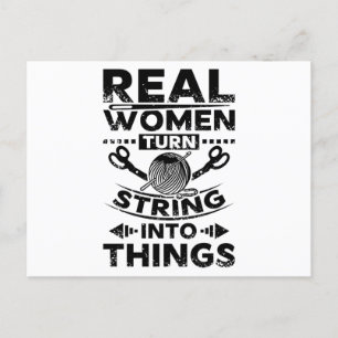 Cartão Postal Malharia E Costura