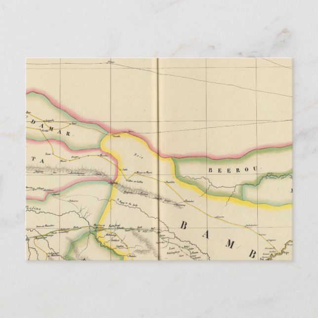 Cartão Postal Mali Mauritânia e Burkina, África (Frente)