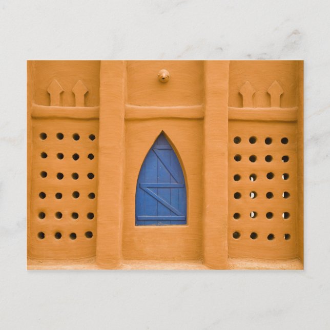 Cartão Postal Mali, Segou. Edifício tradicional de tijolo de bar (Frente)