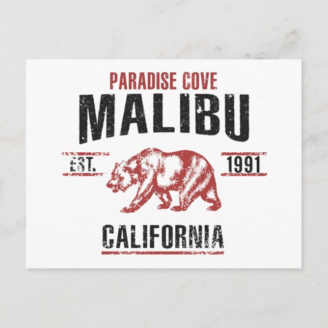 Cartão Postal Malibu (Frente)
