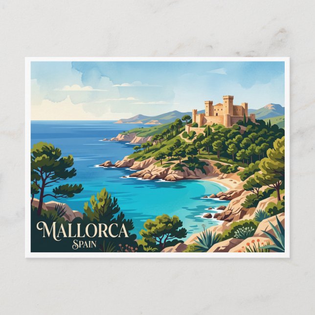 Cartão Postal Mallorca Capdepera Espanha (Frente)