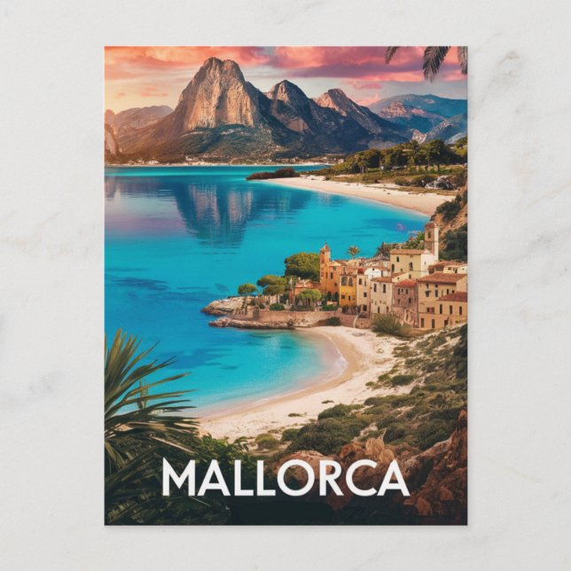 Cartão Postal Mallorca, Espanha Beach Viagem (Frente)