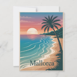 Cartão Postal Mallorca minimalística