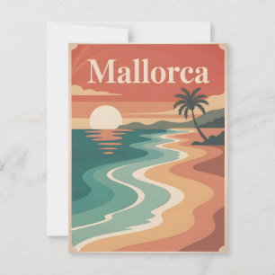 Cartão Postal Mallorca minimalística