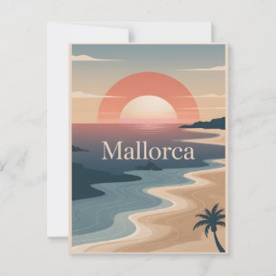 Cartão Postal Mallorca minimalística
