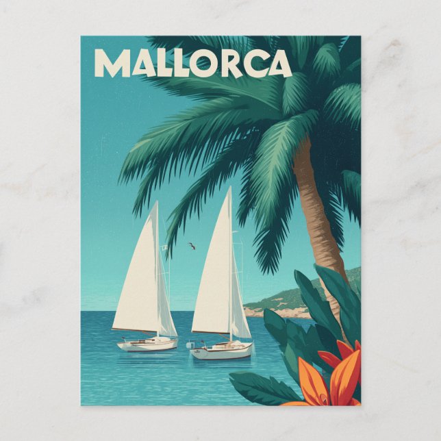 Cartão Postal Mallorca vintage (Frente)