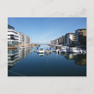 Cartão Postal Malmo Marina Suecia Sunny Foto