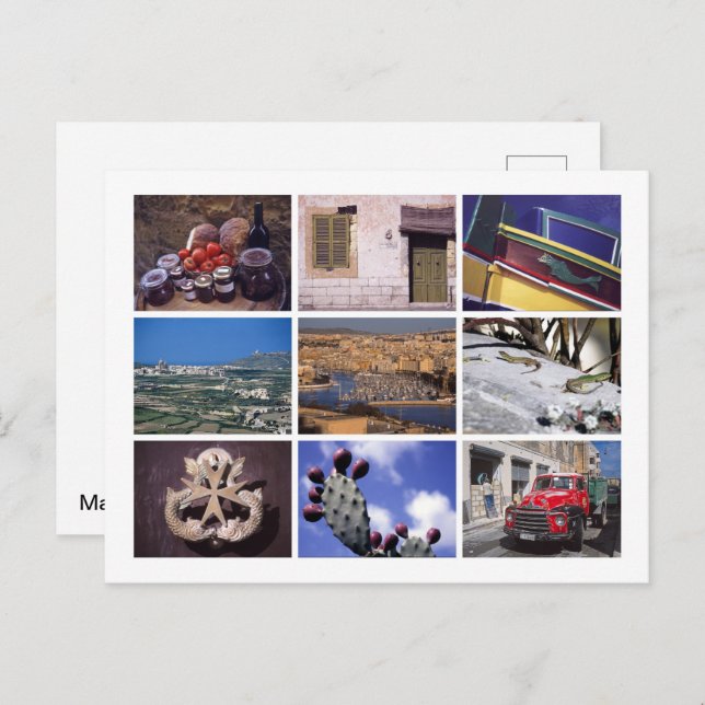 Cartão Postal Malta (Frente/Verso)