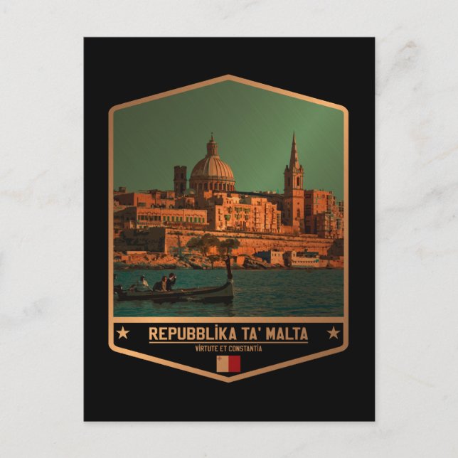 Cartão Postal Malta (Frente)