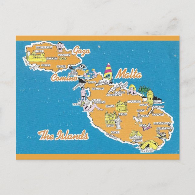 Cartão Postal Malta (Frente)