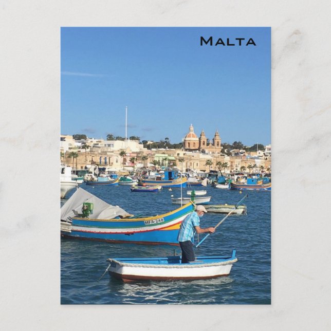 Cartão Postal Malta (Frente)