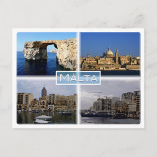 Cartão Postal Malta - Gozo Janela do Azure - La Valletta -