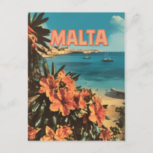 Cartão Postal Malta vintage