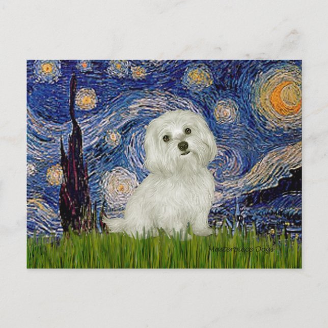 Cartão Postal Maltês 11 - Starry Night (Frente)