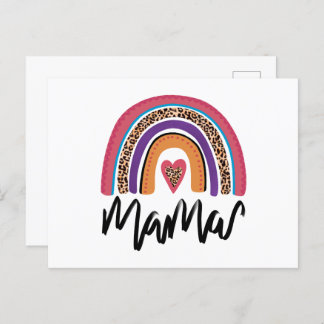 Cartão Postal Mama Leopard Rainbow