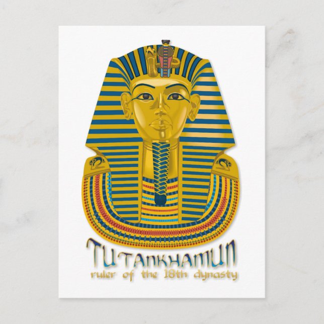 Cartão Postal Mamã Tutankhamun, o antigo Rei Tut do Egito (Frente)