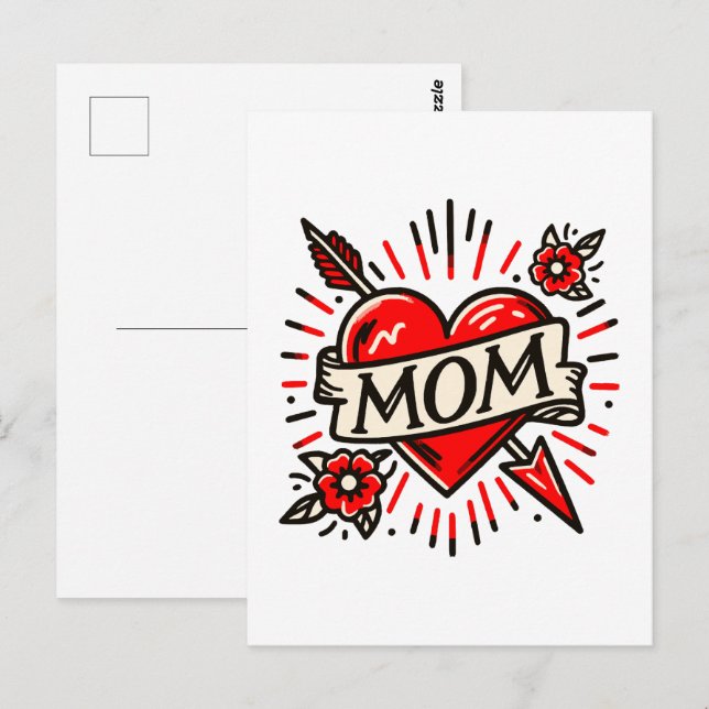 CARTÃO POSTAL MAMÃE (Frente/Verso)