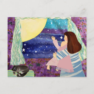 Cartão Postal Mamãe Baby Moon Night SO