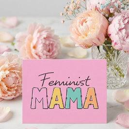 Cartão Postal Mamãe Feminista