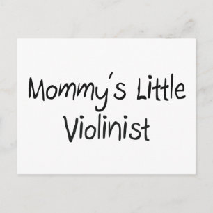 Cartão Postal Mamãe Pequeno Violinista