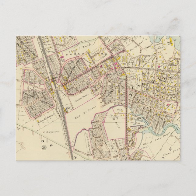 Cartão Postal Mamaroneck, Larchmont, Nova York (Frente)