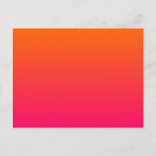 Cartão Postal Mambre rosa e laranja