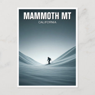 Cartão Postal Mammoth Mountain California Skiier Viagem