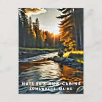 *~* Man Sun Fish Stream AP49 River Maine