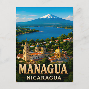 Cartão Postal Managua Nicarágua Viagem Cidade Lembrança Presente