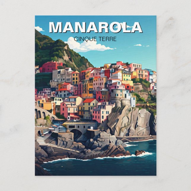 Cartão Postal Manarola, Cinqua Terra (Frente)