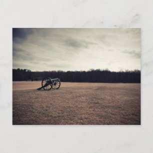 Cartão Postal Manassas Battlefield Cannon