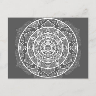 Cartão Postal Manatee Mandala