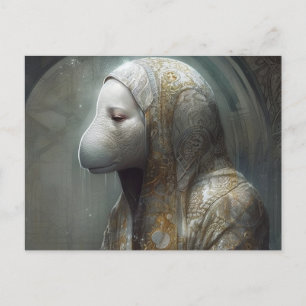 Cartão Postal Manatee Nun