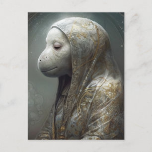 Cartão Postal Manatee Nun
