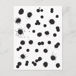 Cartão Postal Manchas de tinta
