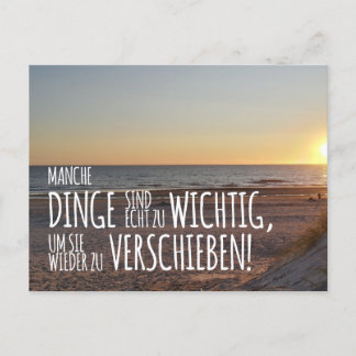 Cartão Postal Manche Dinge sind zu wichtig … Sonnenuntergang
