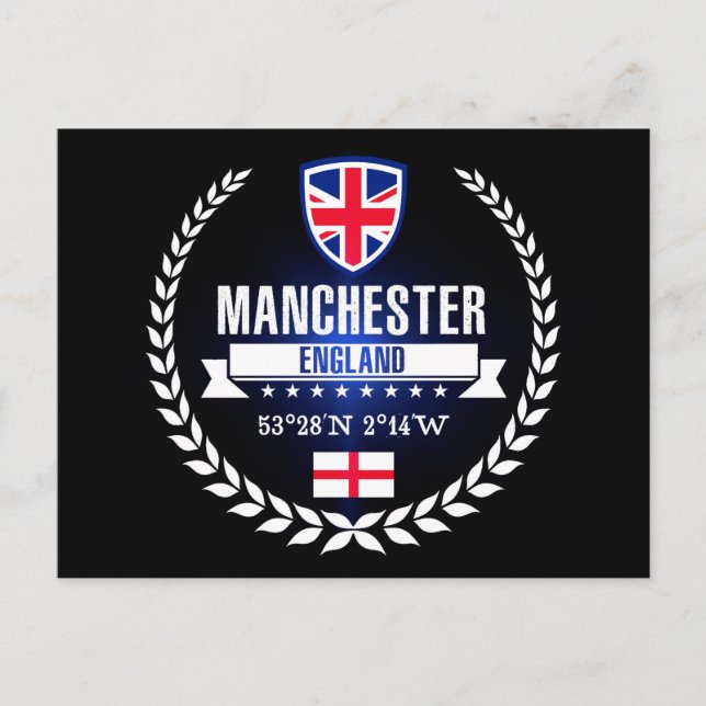 Cartão Postal Manchester (Frente)