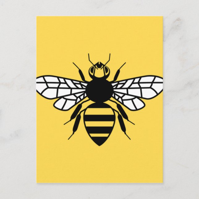 Cartão Postal Manchester Bee (Frente)