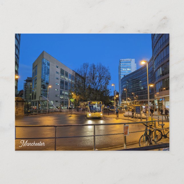 Cartão Postal Manchester Blue Hour (Frente)