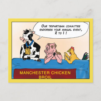 Cartão Postal Manchester Chicken Broil