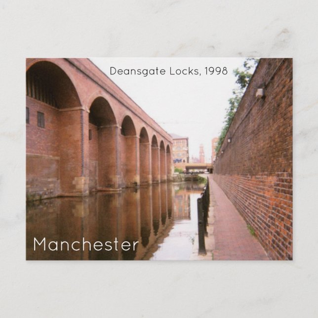Cartão Postal Manchester Deansgate Locks 1998 (Frente)