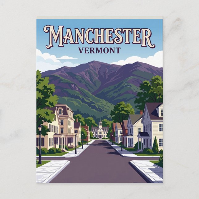Cartão Postal Manchester EUA (Frente)